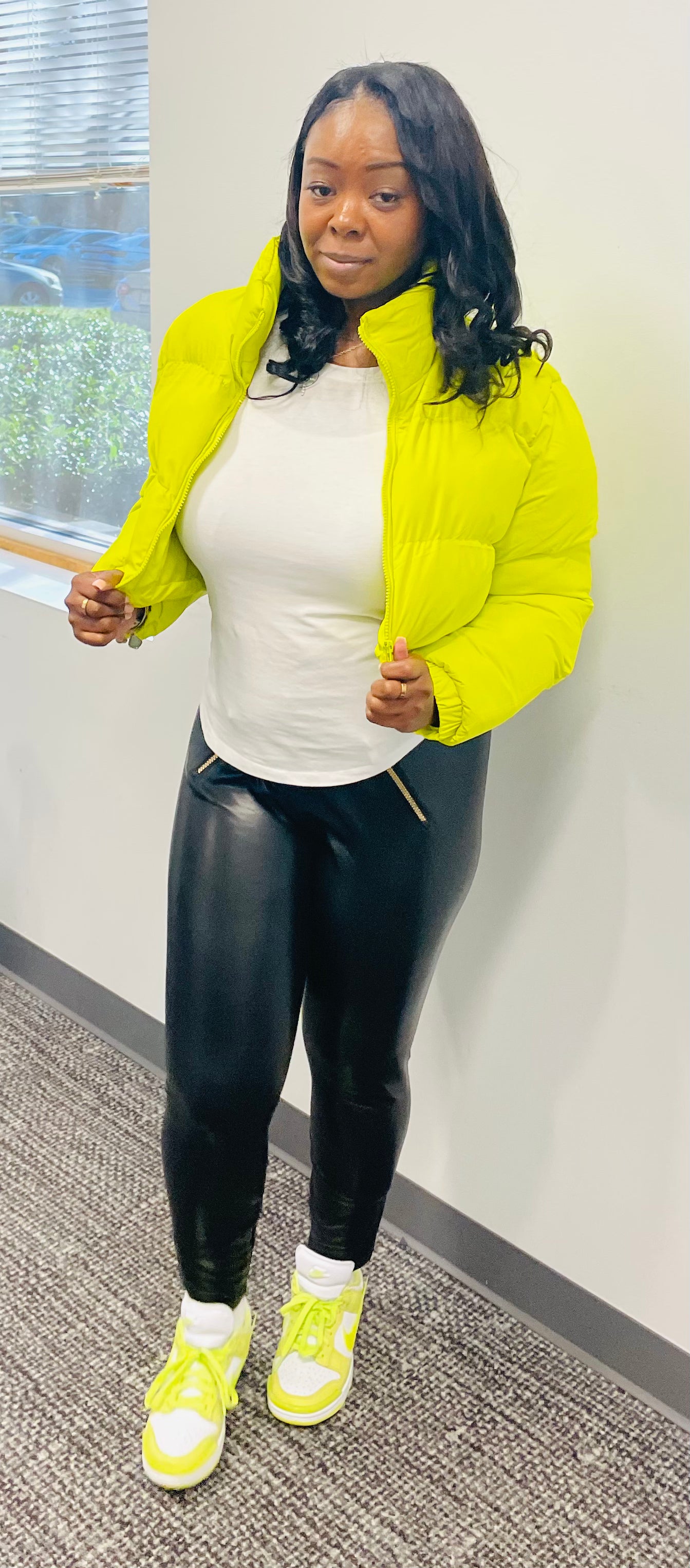Lime Puffer Jacket