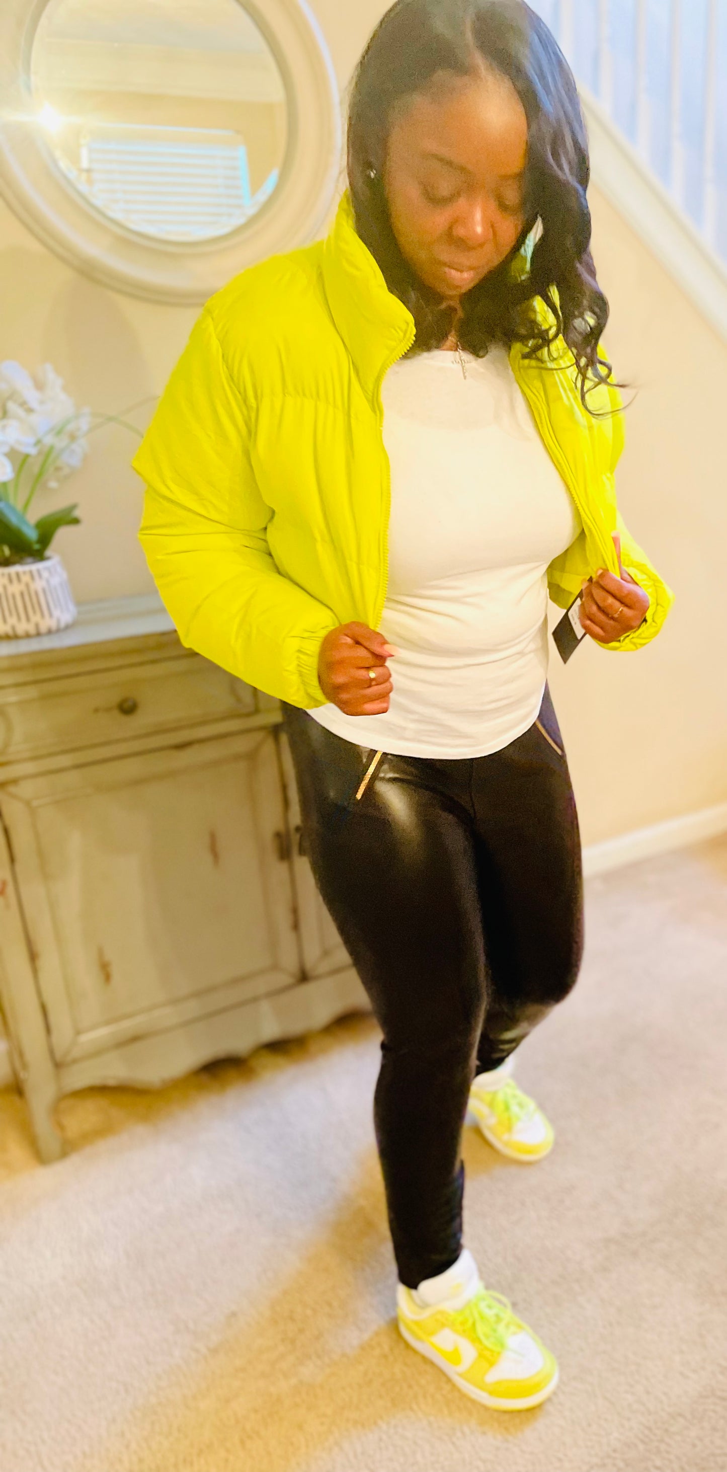 Lime Puffer Jacket