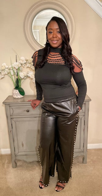 Studded Faux Bottoms
