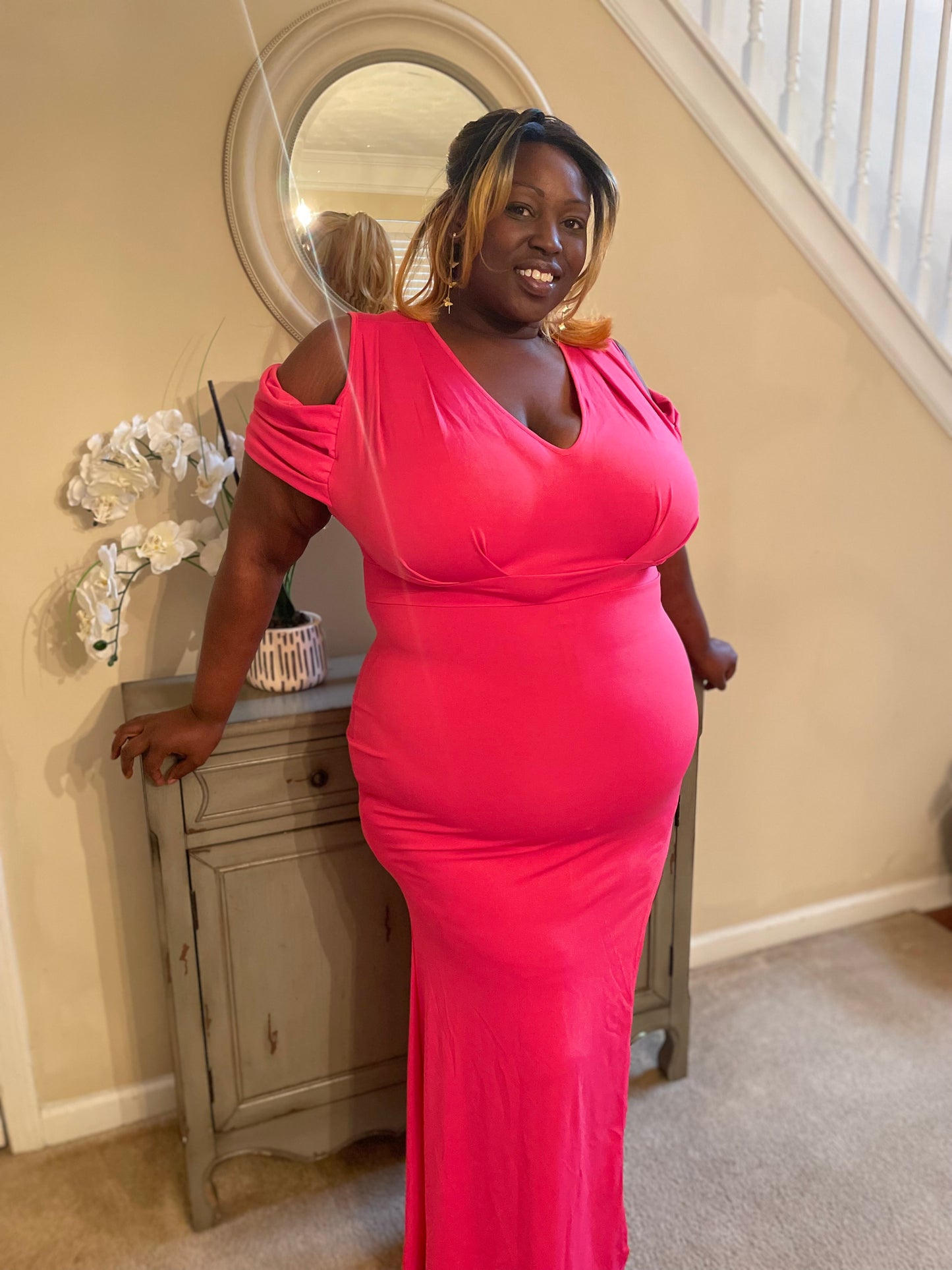 Open Shoulder Dress