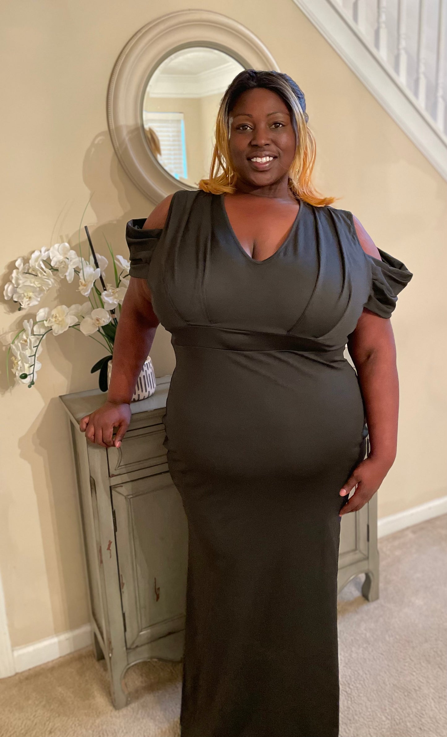 Open Shoulder Dress