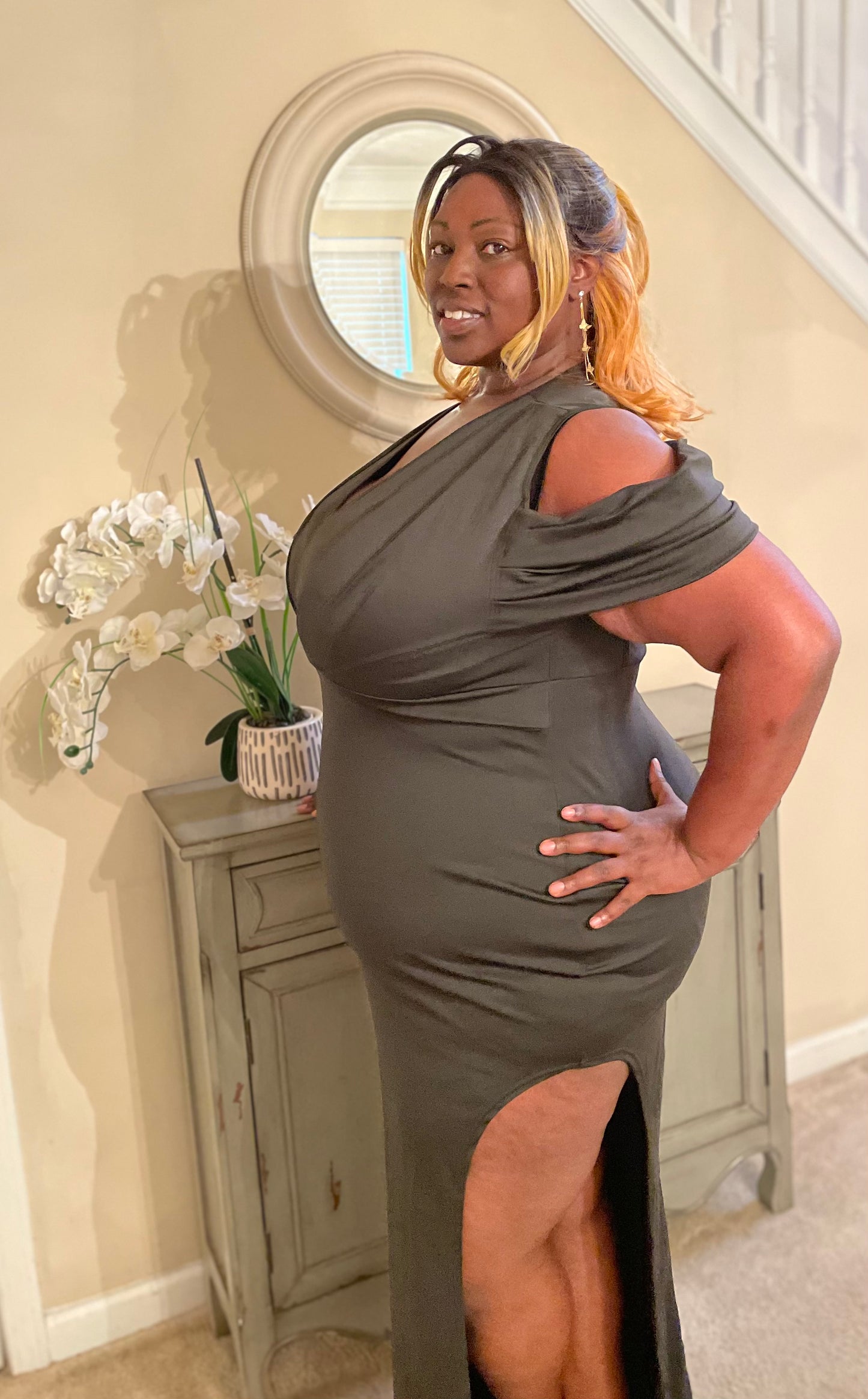 Open Shoulder Dress