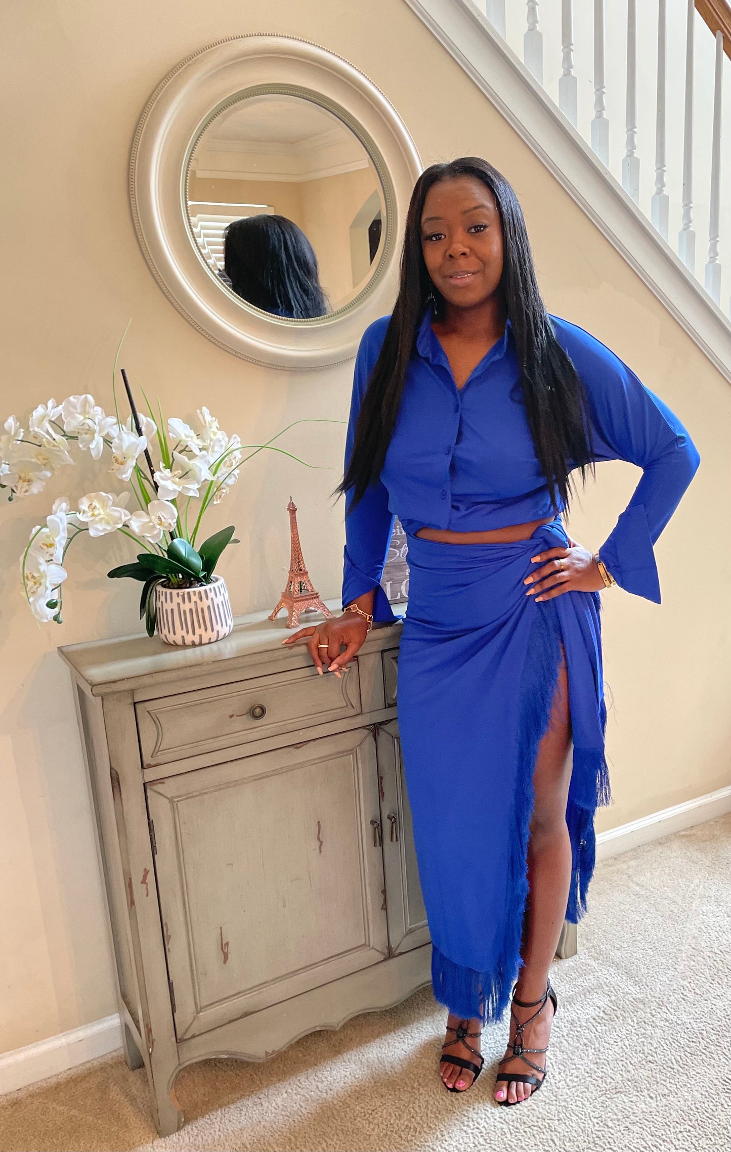 Fringe Skirt Set