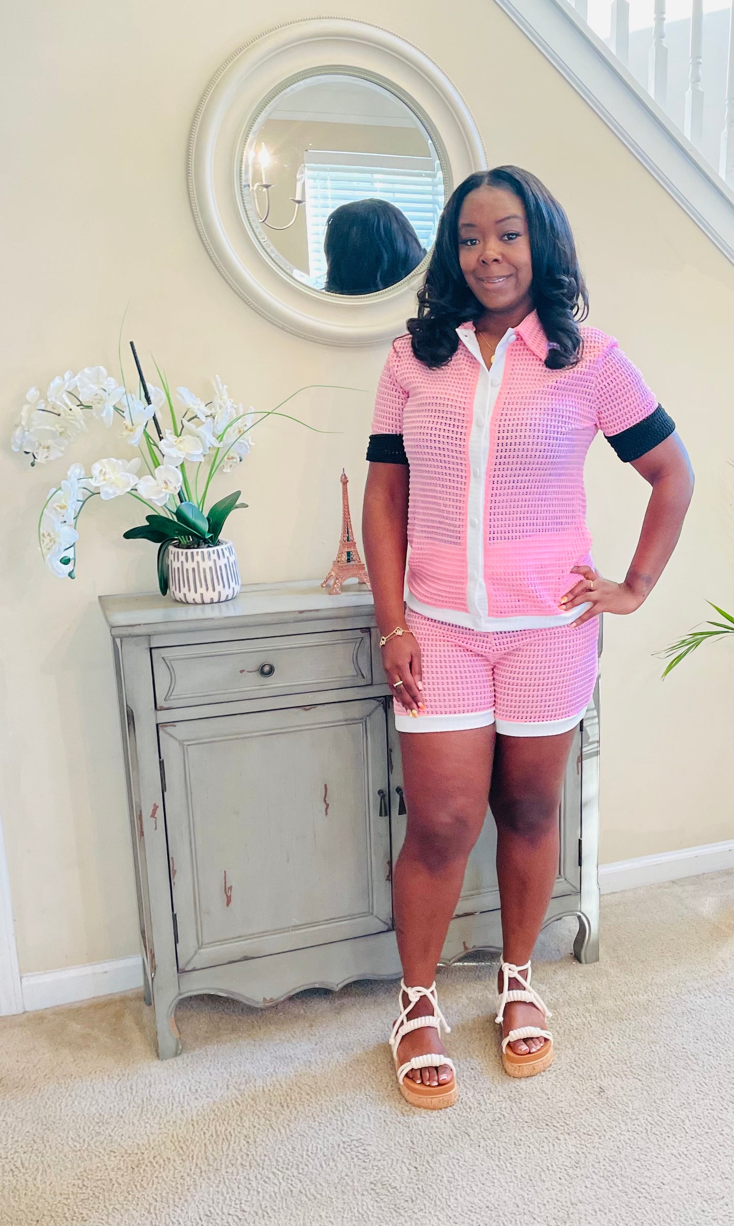 Pink Knit Set