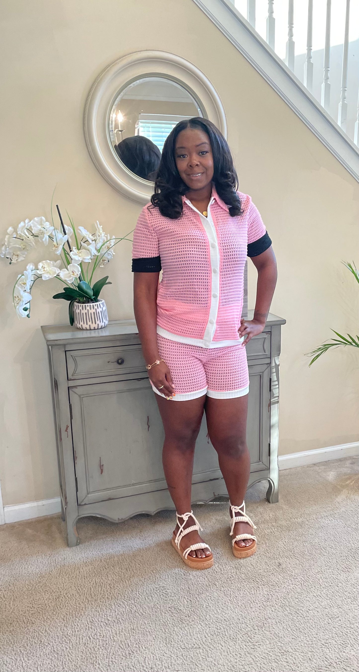 Pink Knit Set