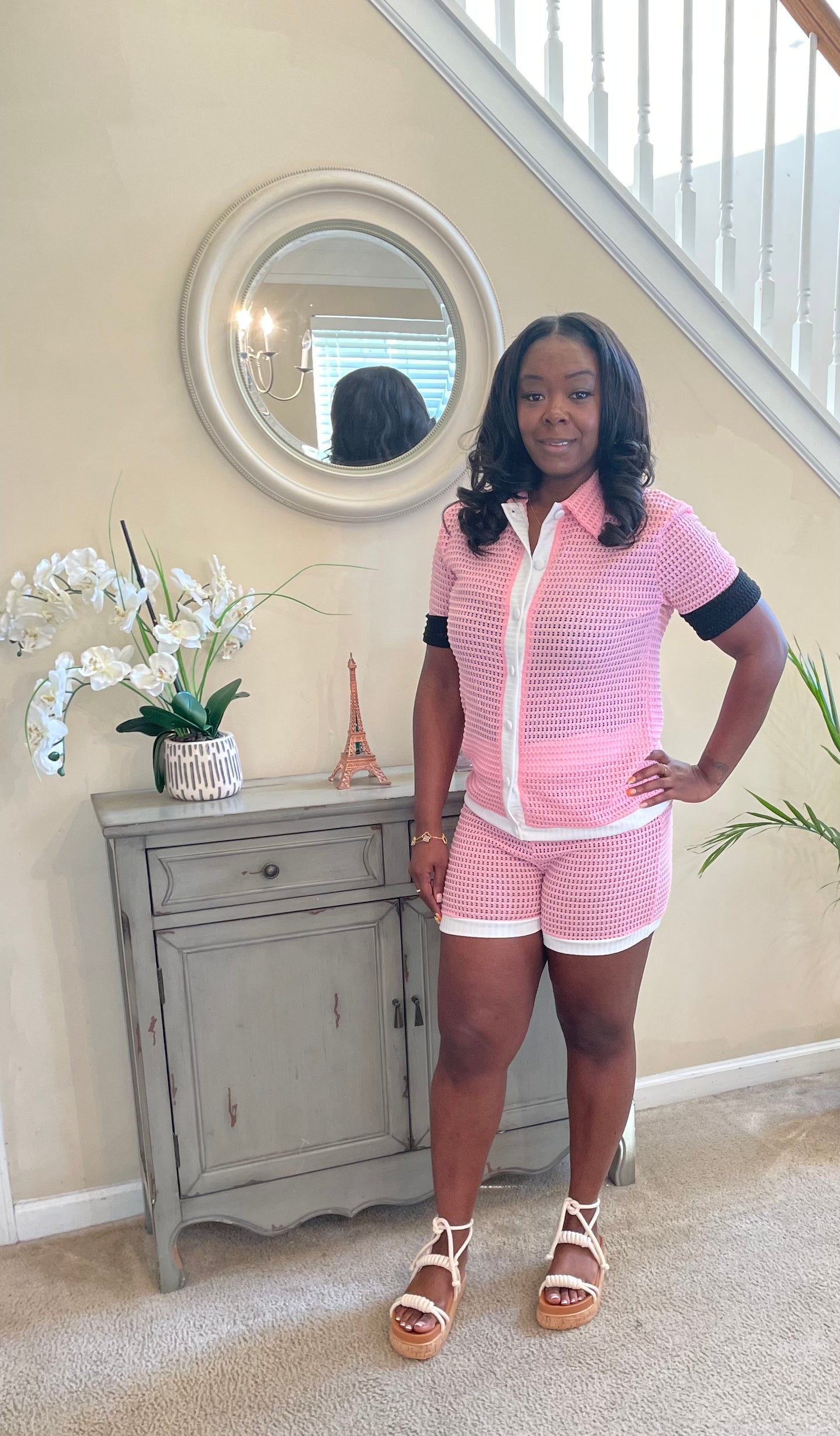 Pink Knit Set