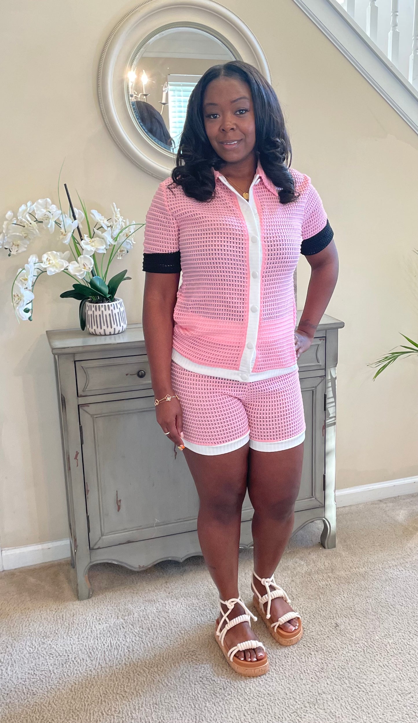 Pink Knit Set