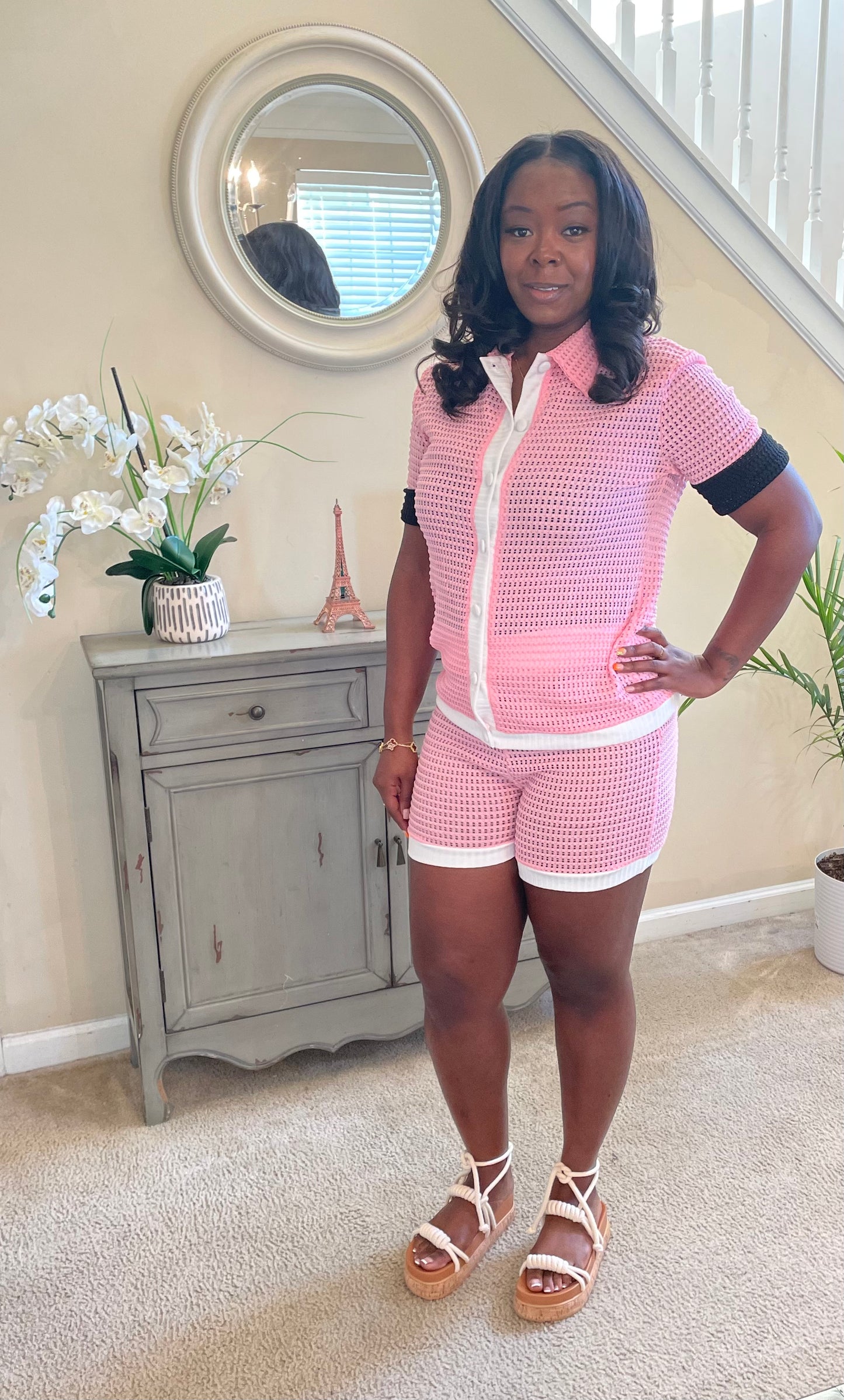 Pink Knit Set