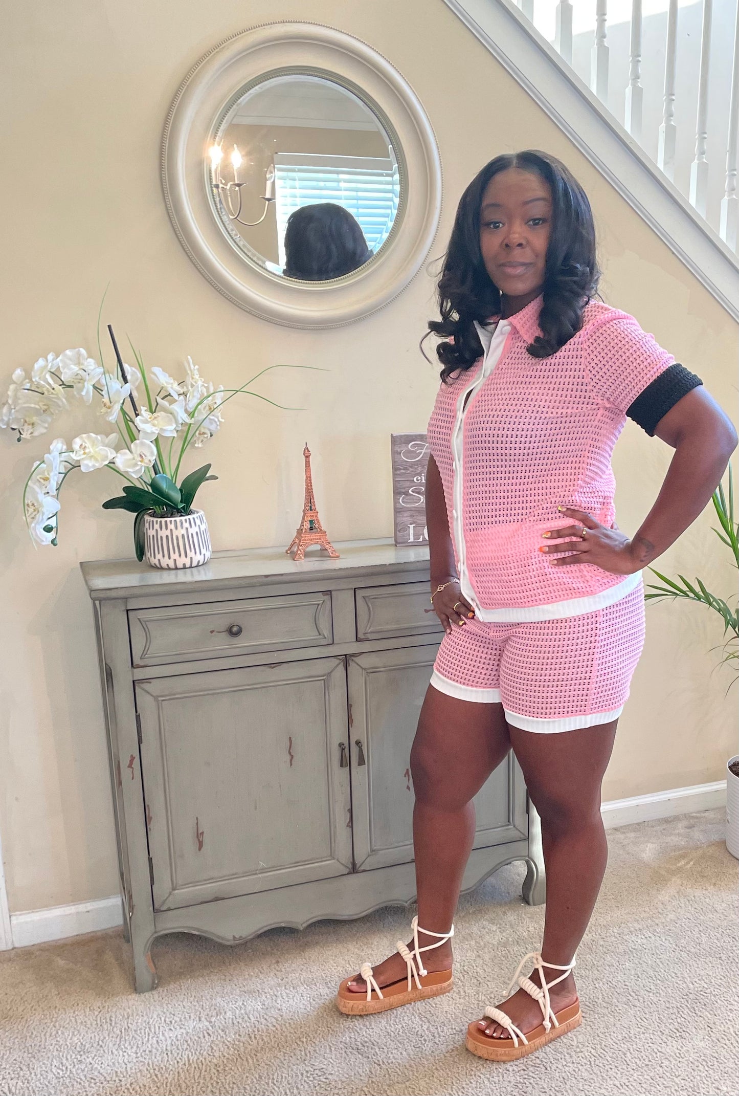 Pink Knit Set