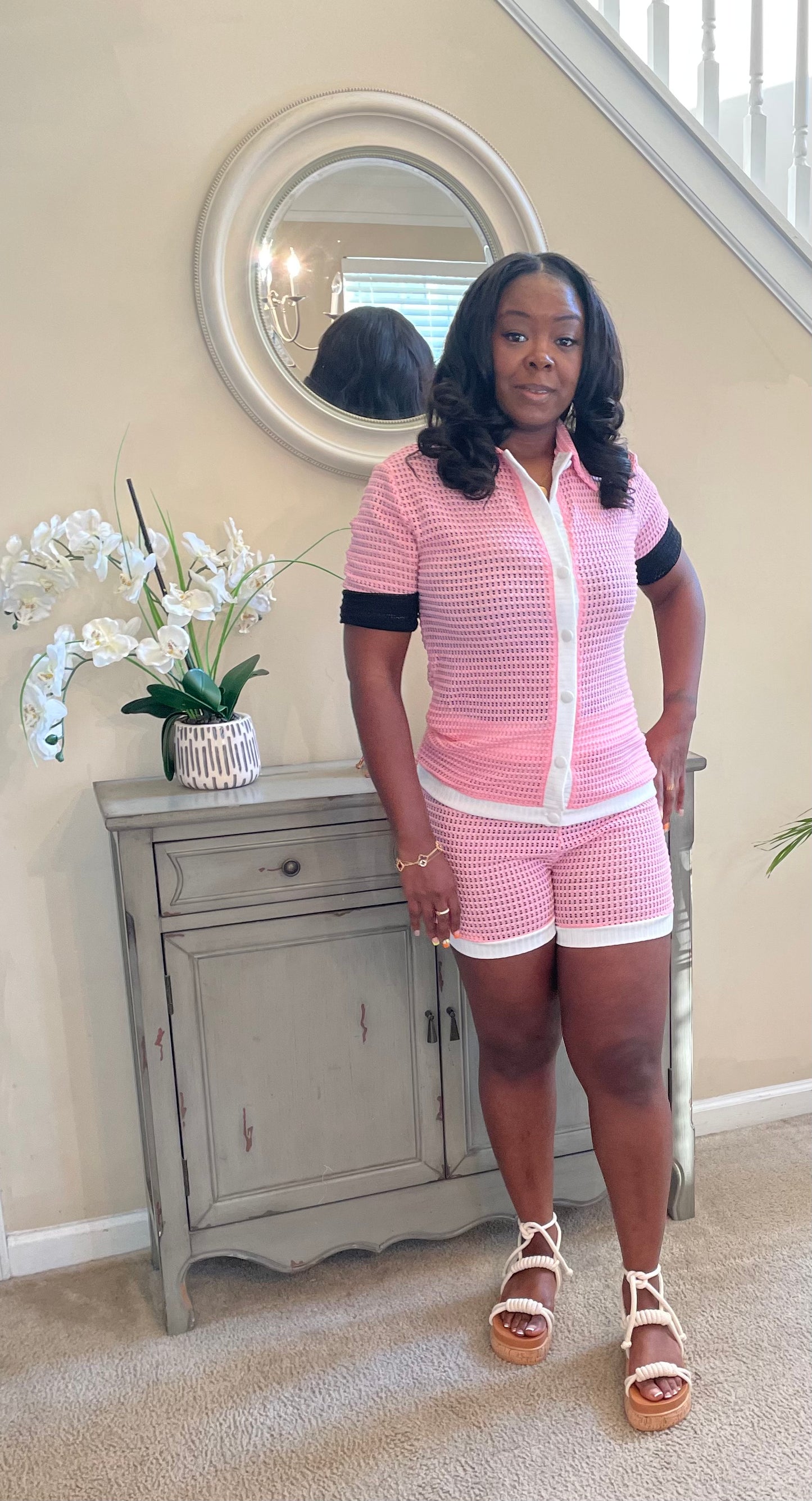 Pink Knit Set