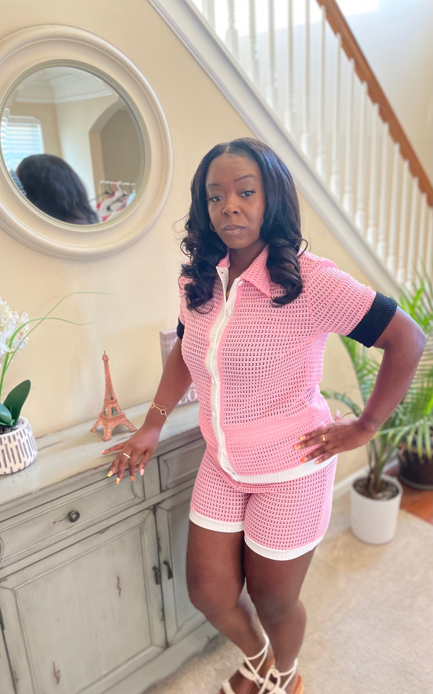 Pink Knit Set