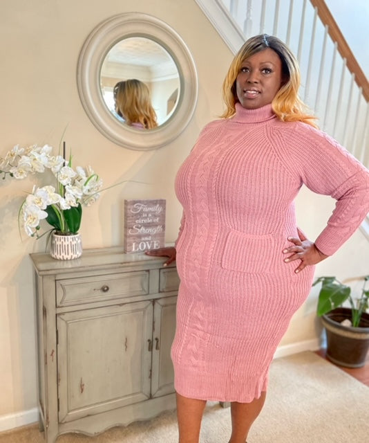 Mauve Sweater Dress